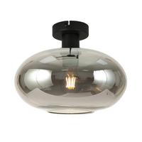 STROPNÍ SVÍTIDLO TIPO - černá, Moderní, kov/sklo (30/23,5cm) - Mömax