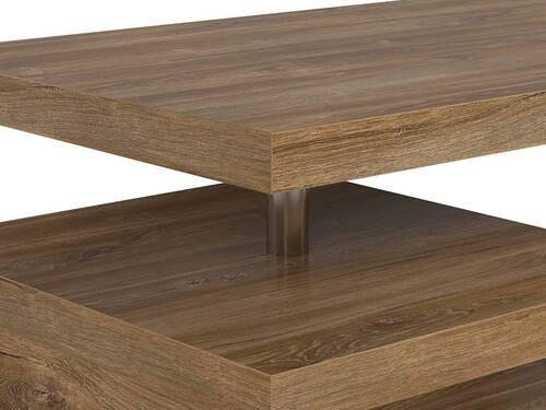 Couchtisch Glimp Coffee Table - Eichefarben, Design, Holzwerkstoff (120/60/45cm)