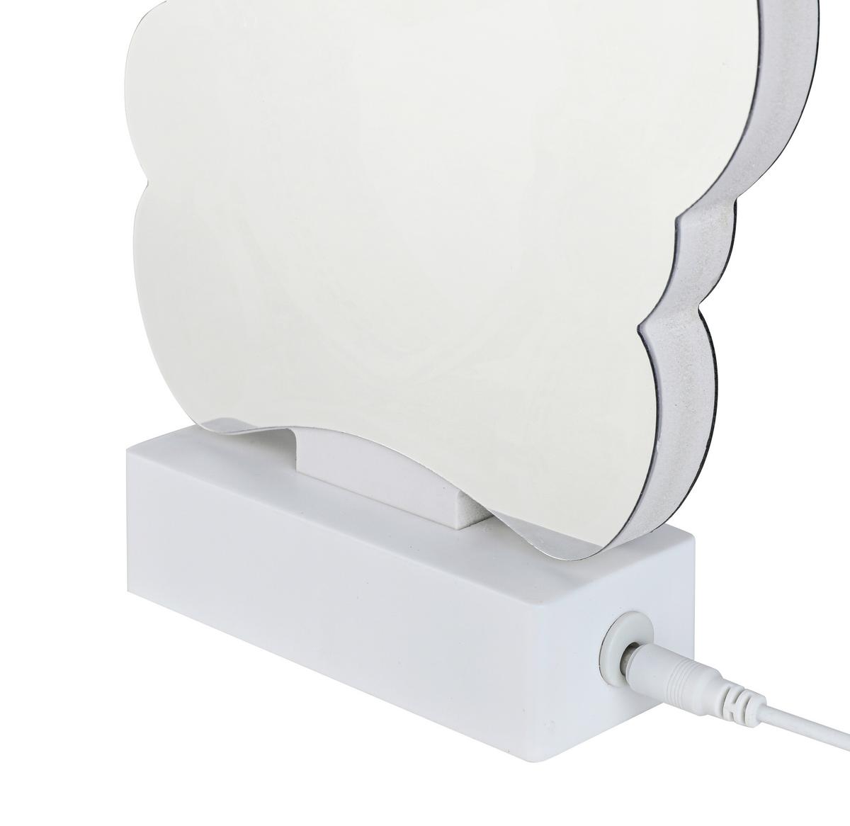 LED-Dekoleuchte Caterina - Chromfarben/Weiß, Basics, Kunststoff (17/4,5/25,5cm) - Luca Bessoni