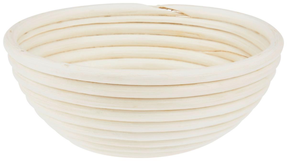 Gärkorb Krisitna 800 ml Rattan mit Leinenbezug - Beige/Naturfarben, ROMANTIK / LANDHAUS, Holz/Textil (20/8cm) - James Wood