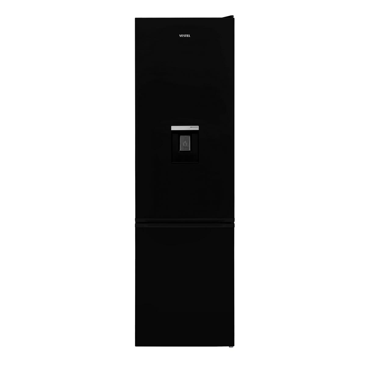 Kühl-Gefrier-Kombination 10820215_vg-Cfdnb185dbn - Schwarz, Basics, Kunststoff (54/180/59,5cm) - Vestel