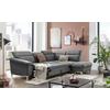 Ecksofa Mit Schalffunktion Teresa Grau - Chromfarben/Grau, Design, Textil (293/232cm) - Livetastic