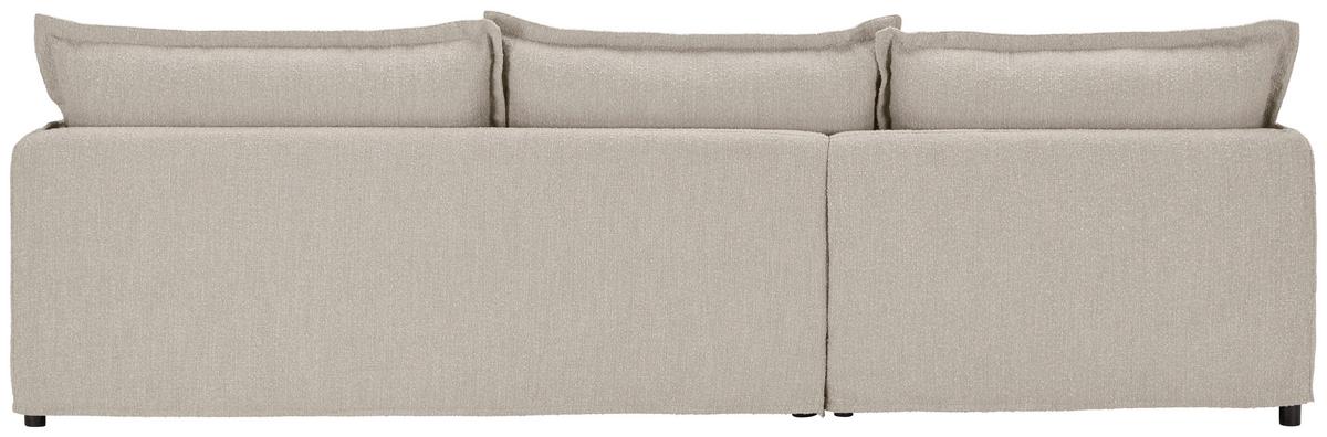 Ecksofa Toscana - Beige/Schwarz, Trend, Textil (165/295cm) - Livetastic