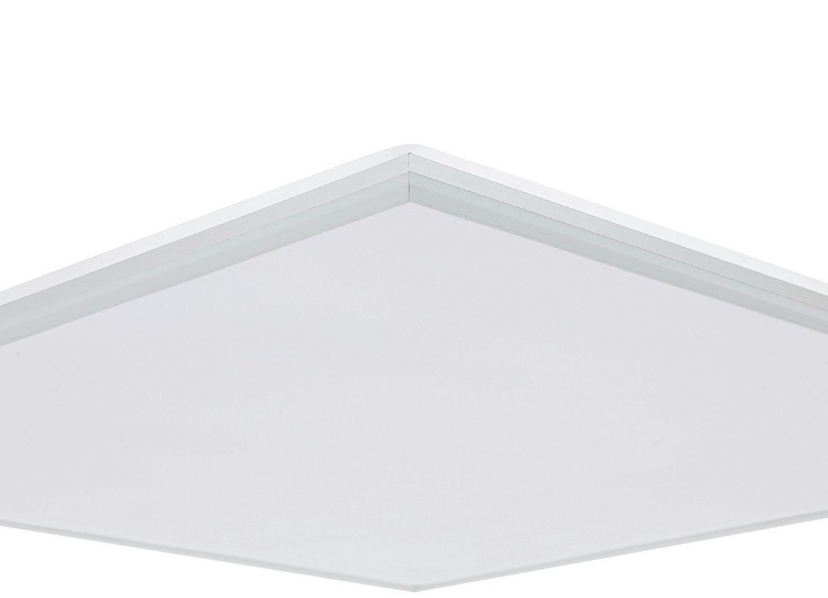 STROPNÉ LED SVIETIDLO CORNELIUS -AKT- - biela/strieborná, Modern, kov/plast (60/60/7,5cm) - Mömax