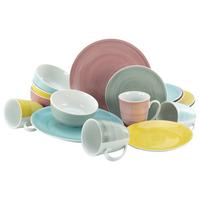 Kombiservice Porzellan 4 Personen Geschirr Set - Multicolor, Keramik - Creatable