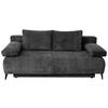 3-sitzer-sofa Mit Schlaffunktion Time Anthrazit - Anthrazit/Schwarz, Trend, Holz/Kunststoff (200/88/100cm)
