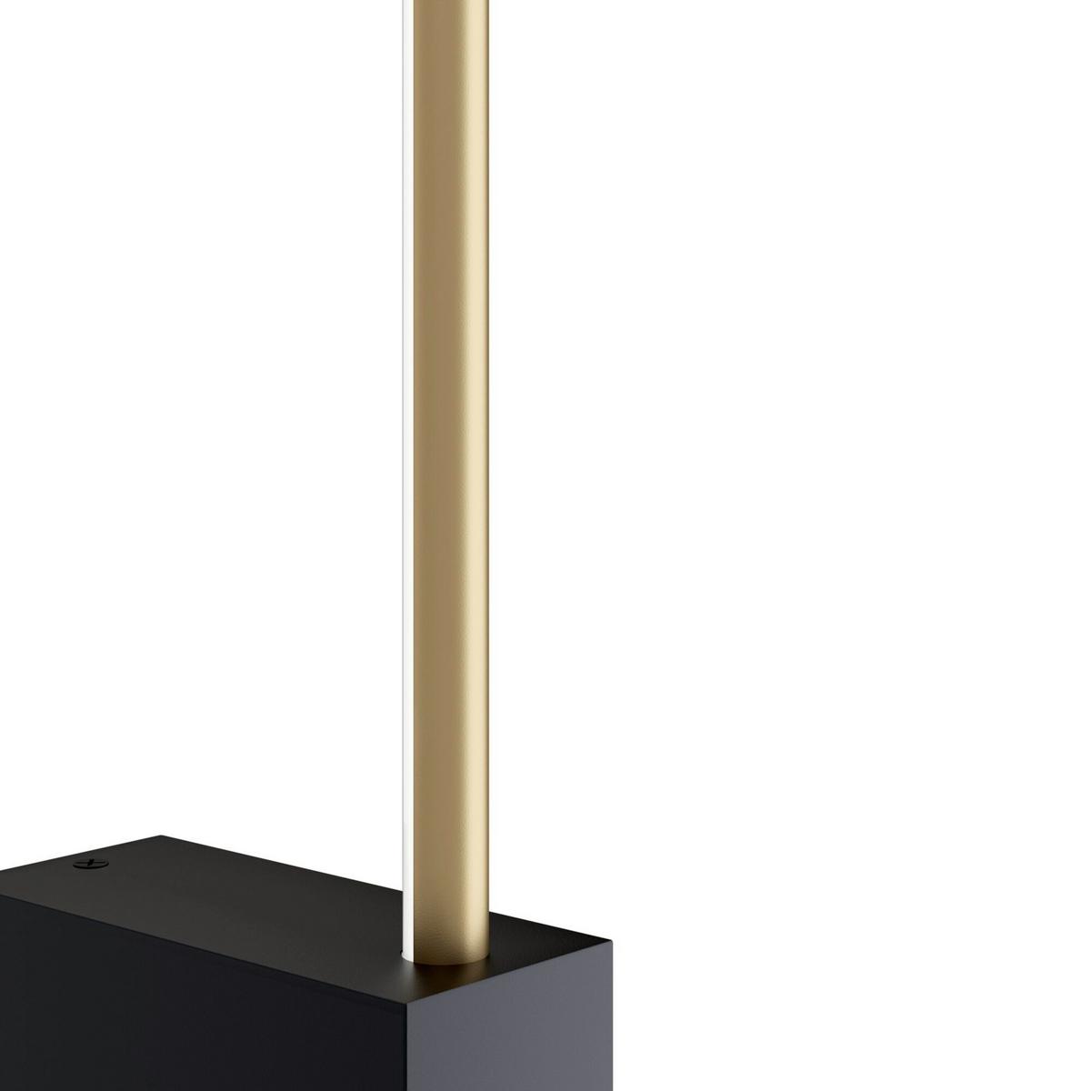Wandleuchte Pars - Goldfarben/Schwarz, Basics, Metall (7/3/104,9cm) - MAYTONI