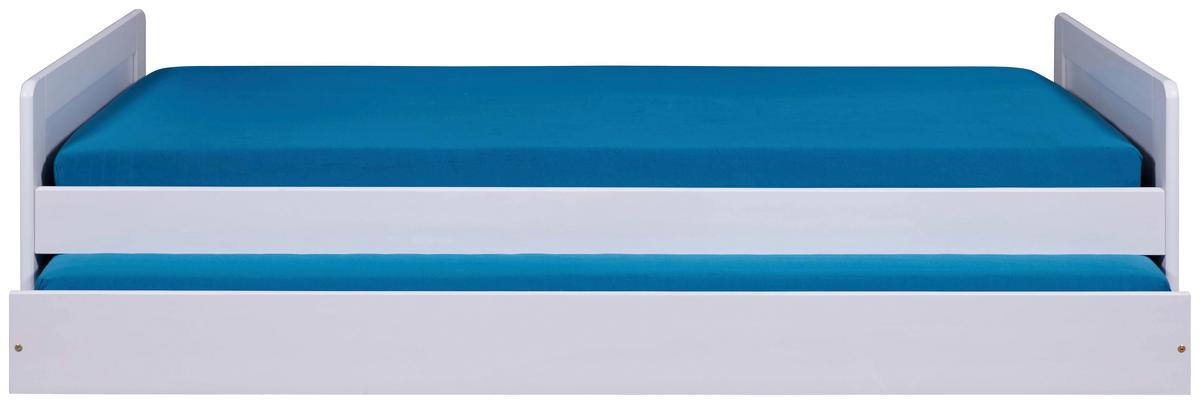 Ausziehbett Surf - Weiß/Naturfarben, MODERN, Holz (90/190cm) - MID.YOU
