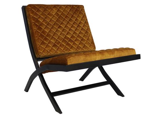 Designsessel Madrid B: 66 cm Dunkelgelb - Dunkelgelb/Schwarz, Design, Textil (66/80/90cm) - Livetastic Designsessel Madrid B: 66 cm Dunkelgelb - Dunkelgelb/Schwarz, Design, Textil (66/80/90cm) - Livetastic