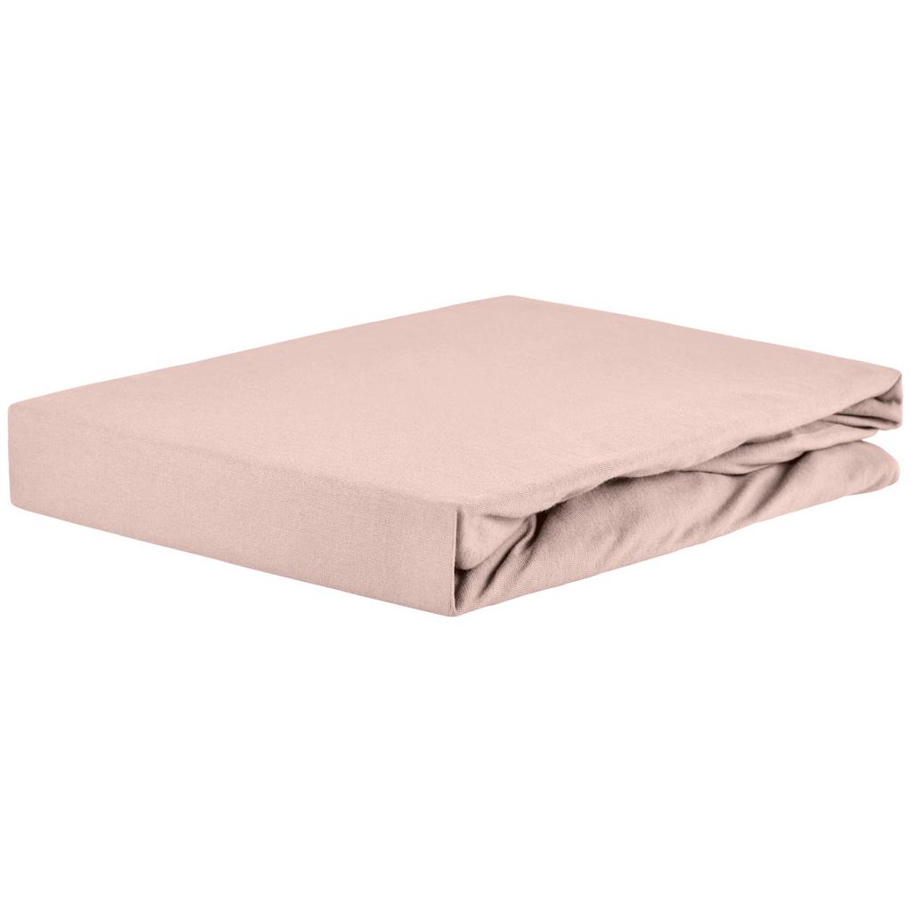 Spannleintuch Jardena Rosa 160x200 cm Baumwolle