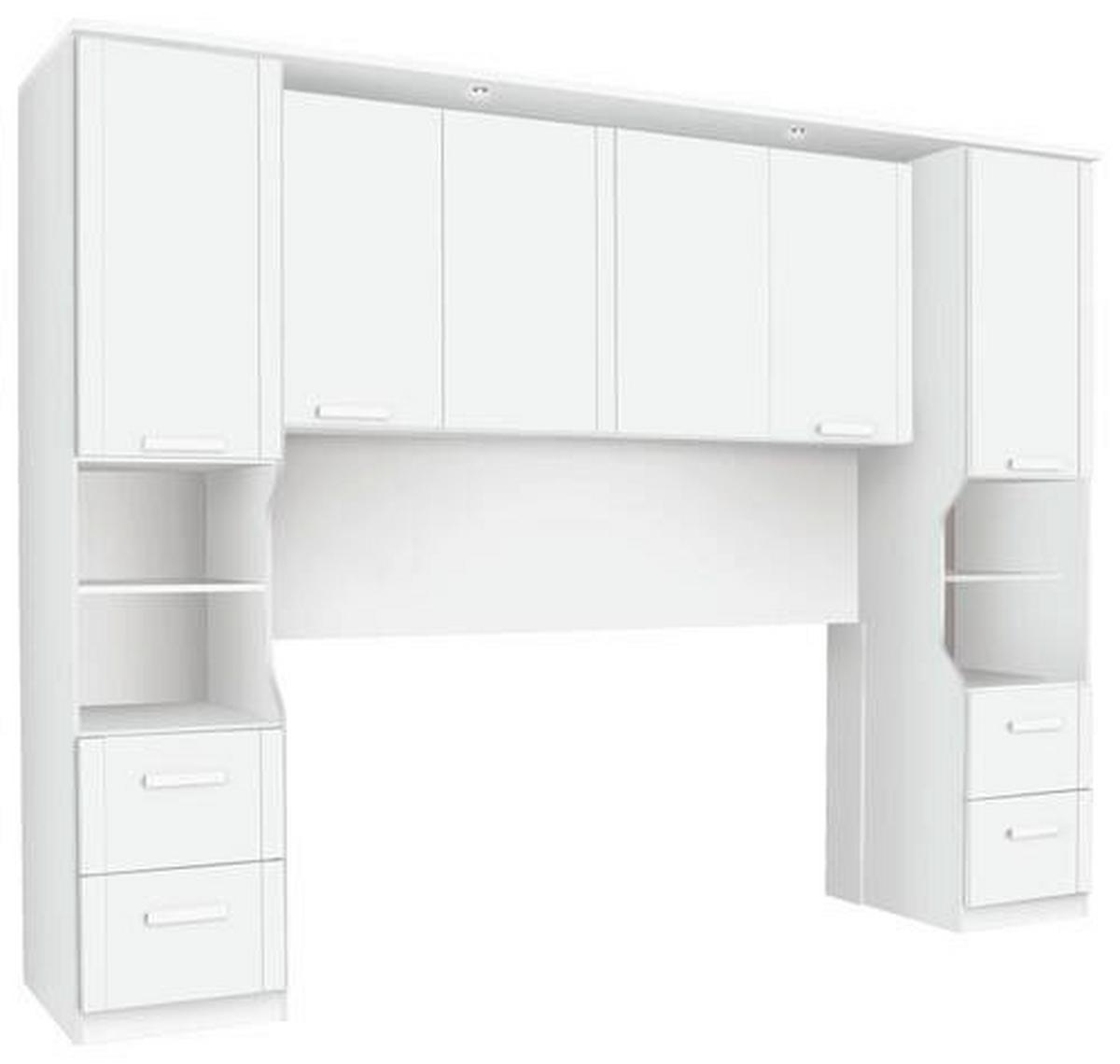 Bettüberbau Lindau B: 281 Cm Weiß - Weiß, KONVENTIONELL, Holzwerkstoff (281/212/58cm) - Rauch Möbel