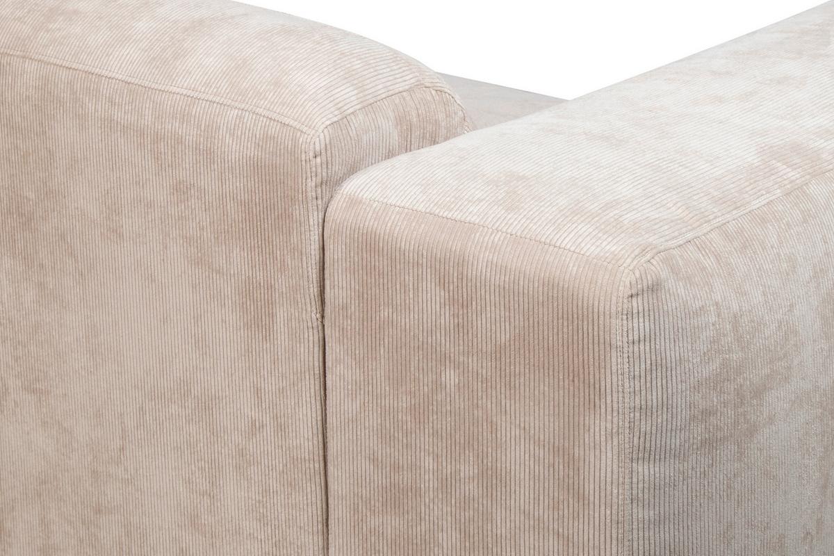 ECKSOFA Hannah Beige S: 343x170cm - Beige/Schwarz, Design, Textil (343/170cm) - MID.YOU