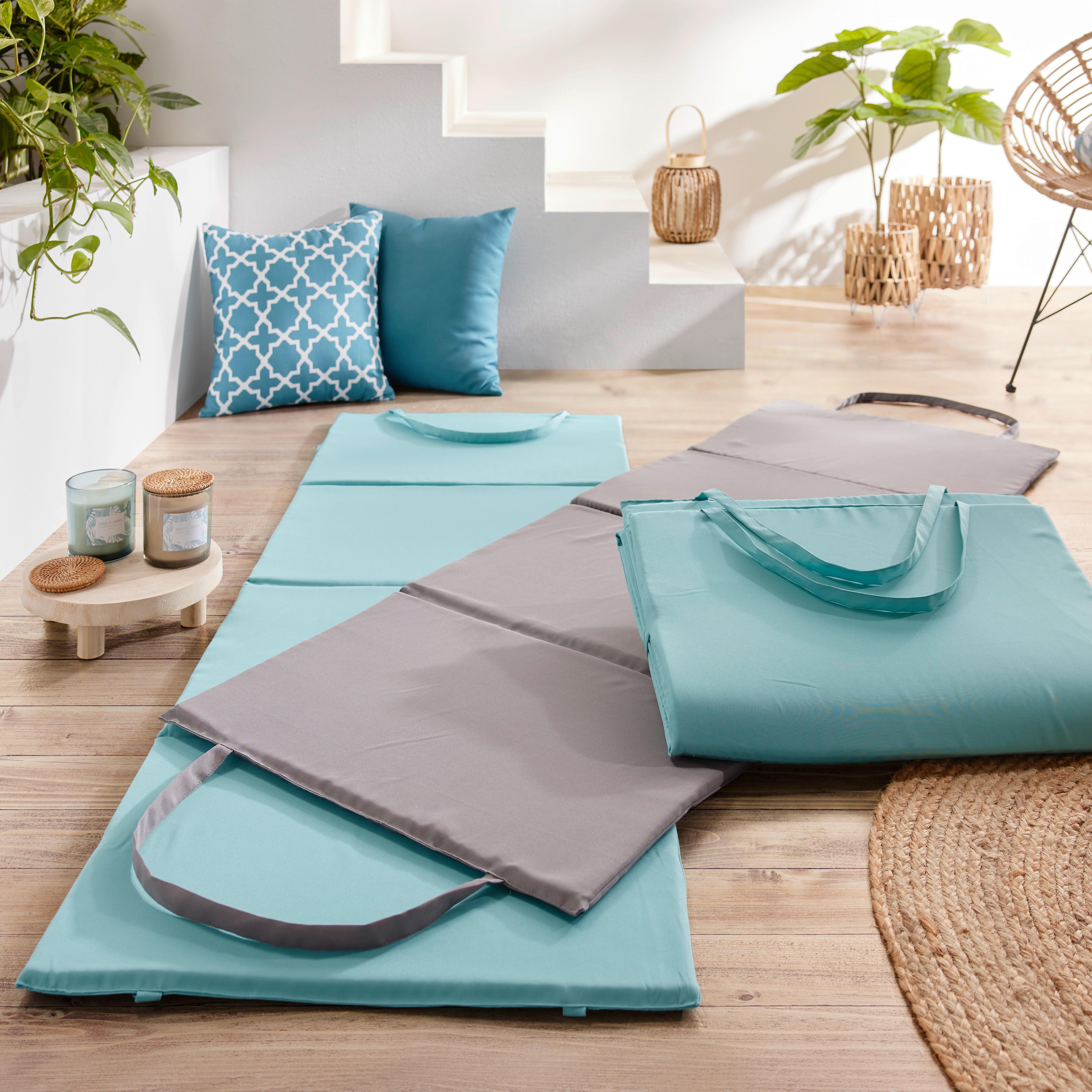 Plážová Podložka Shelly, 60/170cm, Šedá - šedá, Konvenční, textil (60/170cm) - Modern Living