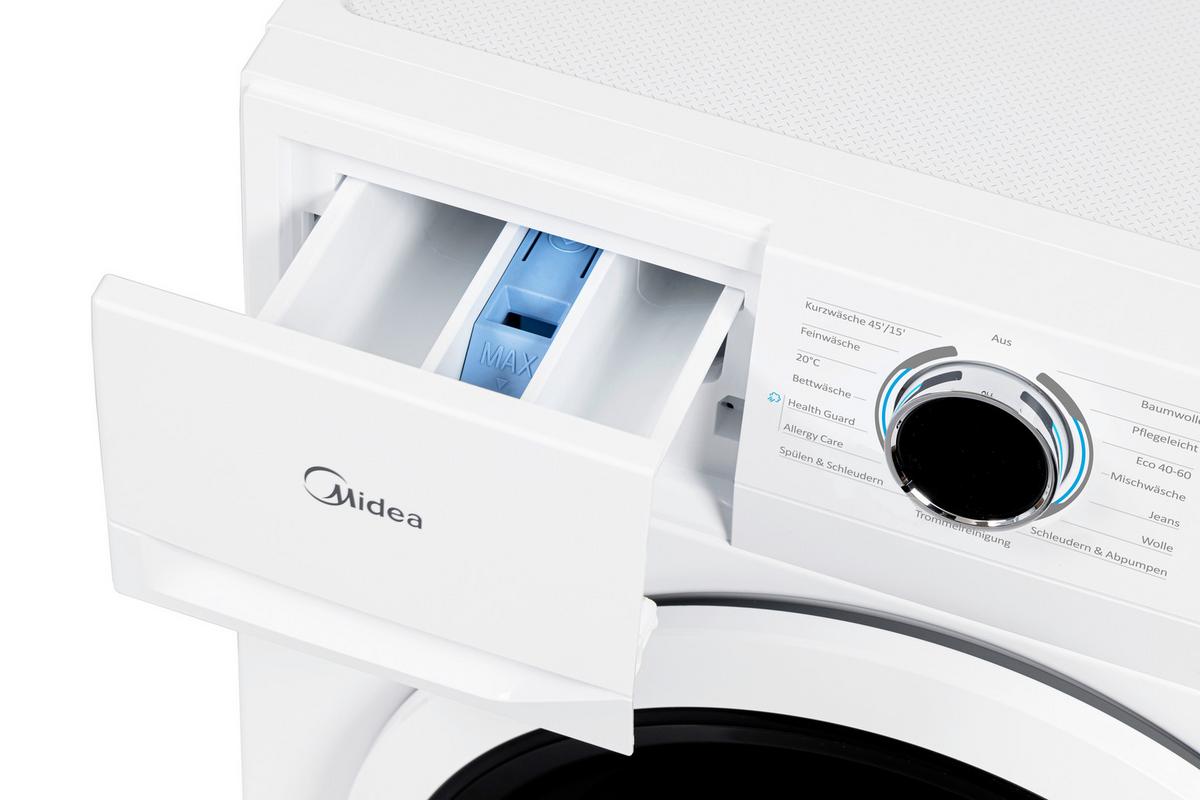 Waschmaschine MF110W100B-14A10 Füllmenge ca. 10 KG, EEKL: A - Weiß, Basics, Kunststoff/Metall (59,5/85/55cm) - Midea