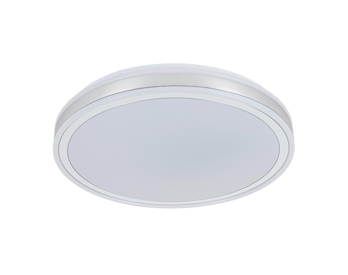 STROPNÉ LED SVIETIDLO FARBI - biela/chrómová, Modern, kov/plast (38/38/6cm) - Mömax