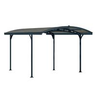 Carport Carport Atlas 5000 - Anthrazit/Bronzefarben, Basics, Kunststoff/Metall (288/242/495cm)