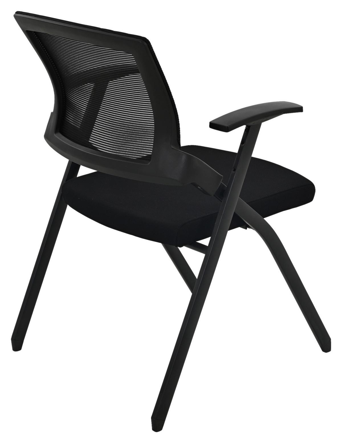 Besucherstuhl Milan Schwarz B: 59 cm - Schwarz, Trend, Kunststoff/Textil (59/86/59cm)