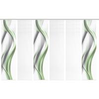 Flächenvorhang Cara 6er Set - Weiß/Grau, Design, Textil (60/260cm)