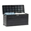 Kissenbox Wasserdicht Woody 117x56x45 cm 280l Dunkelgrau - Dunkelgrau, MODERN, Kunststoff (117/56/45cm) - Luca Bessoni