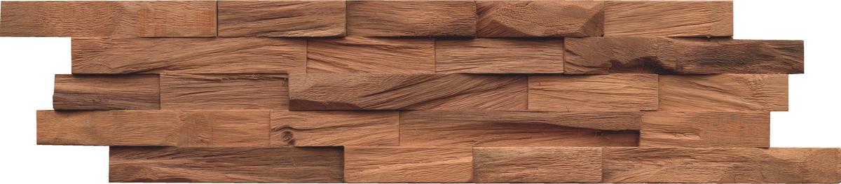 Wandverkleidung Beachwood Walnut Natural - Braun, Basics, Holz (61/15/2cm)