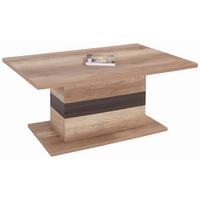 Couchtisch Mali, Eiche Dekor/dunkelbraun - Eichefarben/Dunkelbraun, MODERN, Holzwerkstoff (110/49/67cm)