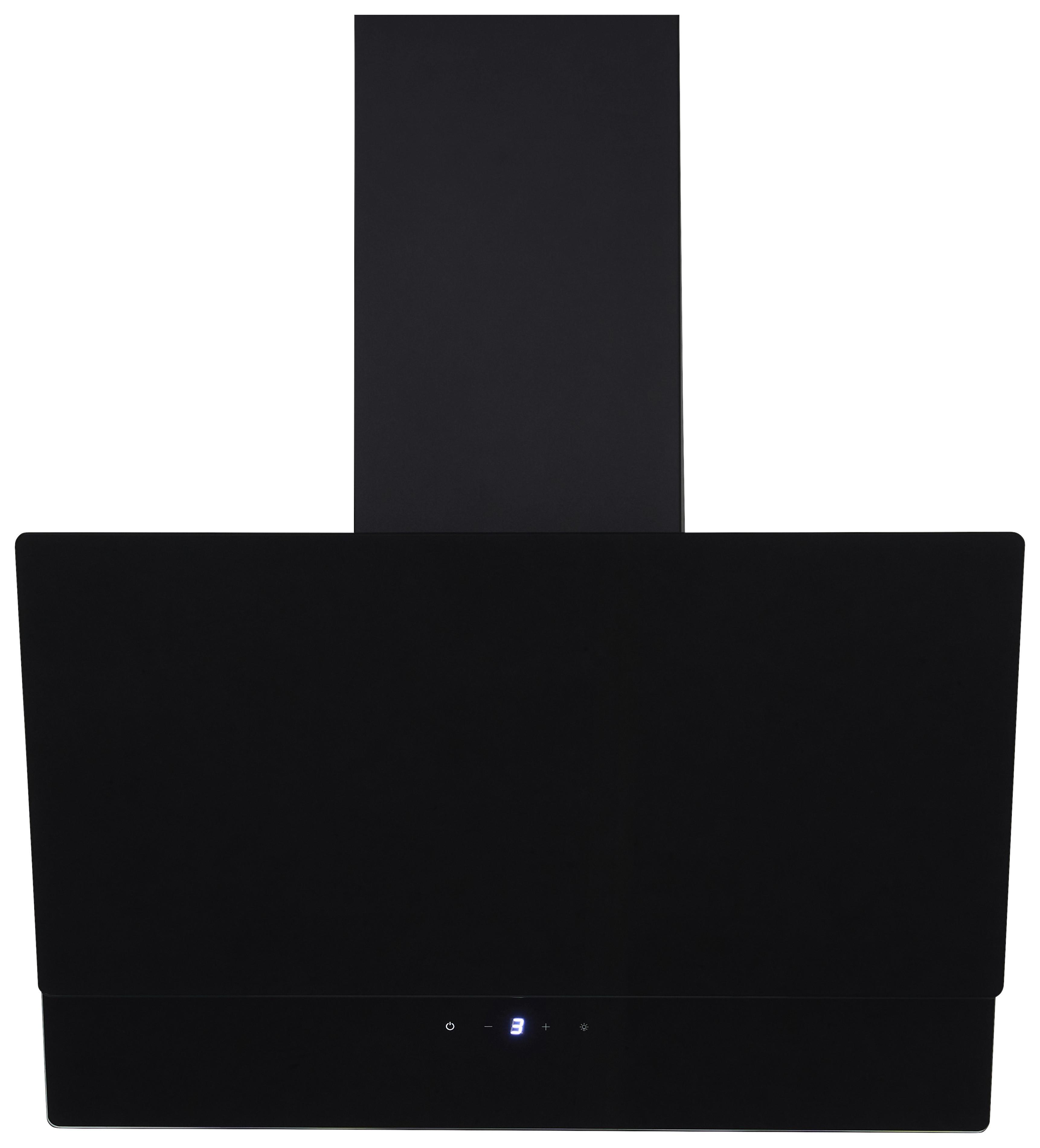 Kopffreihaube Respekta Nika Stahl/Glas Schwarz B: 59,5 cm - Schwarz, Trend, Glas/Metall (59,5/34,5-109,5/38,5cm) - Respekta