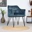 Armlehnstuhl Jayron B: 63 cm Blau - Blau/Schwarz, Basics, Textil/Metall (63/81/55cm) - Livetastic Armlehnstuhl Jayron B: 63 cm Blau - Blau/Schwarz, Basics, Textil/Metall (63/81/55cm) - Livetastic