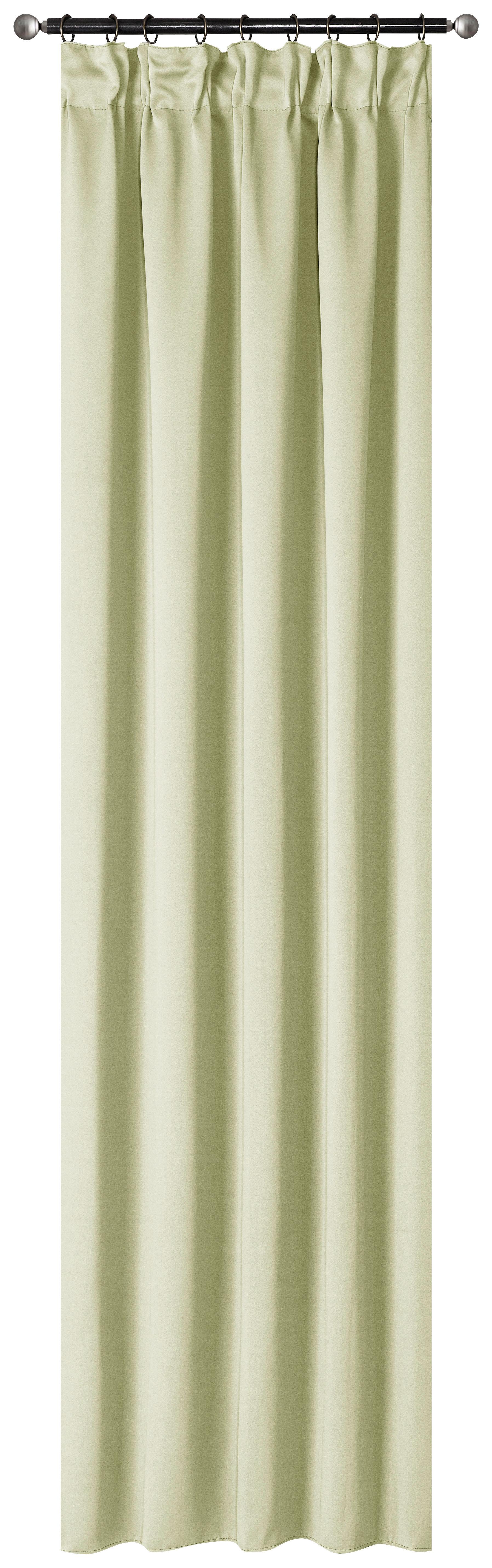 Készfüggöny Simone - homok, Romantik / Landhaus, textil (135/245cm) - James Wood