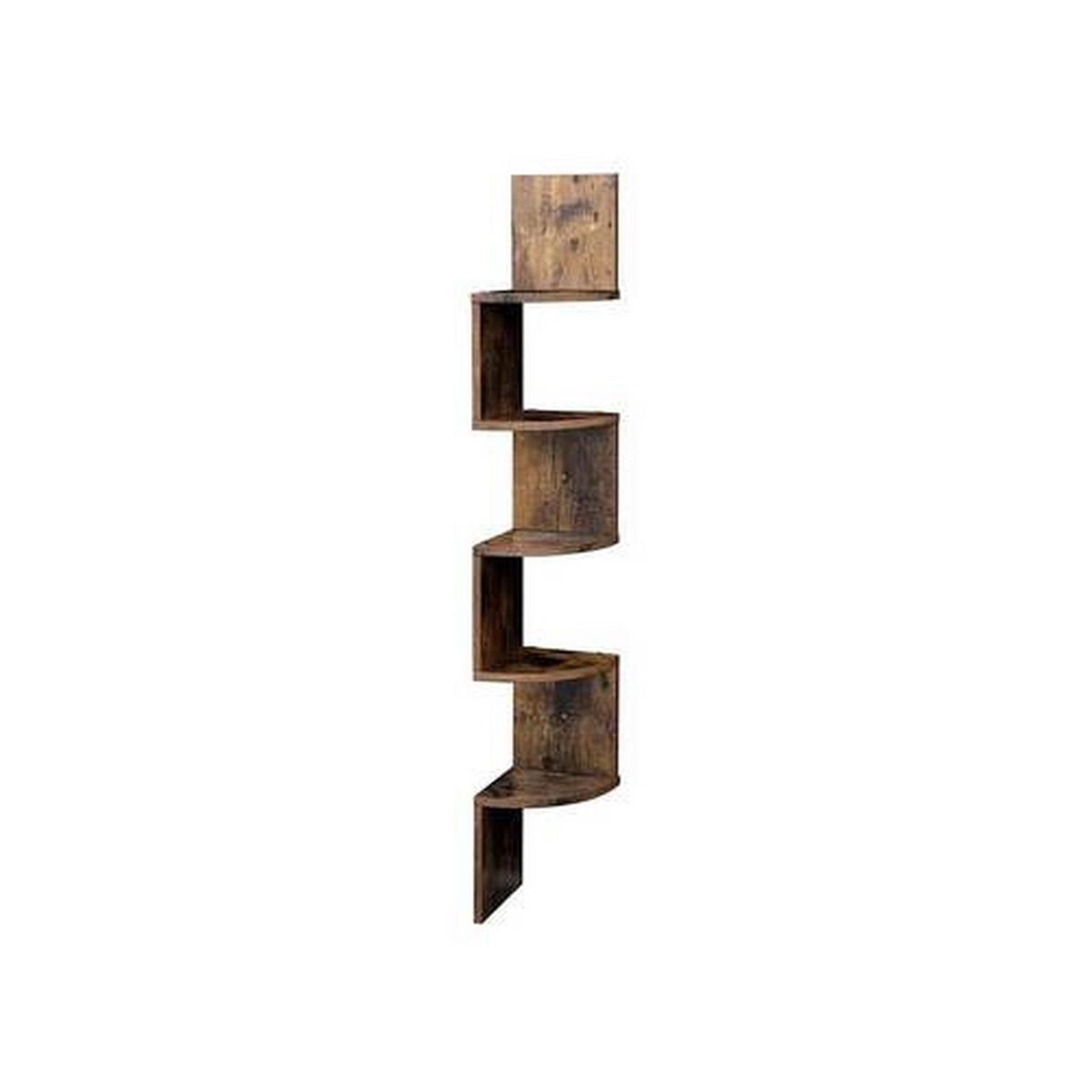 Rohový regál IRON - hnedá, Basics, kompozitné drevo (20/127.5/20cm) - Boxxx