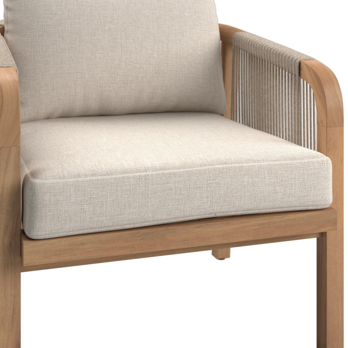 Loungegarnitur Talinn - Akaziefarben, MODERN, Holz (100/65/36cm) - Beldano