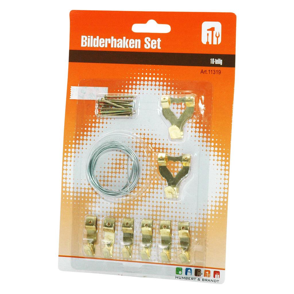 Wandhaken Set Metall 10-teilig