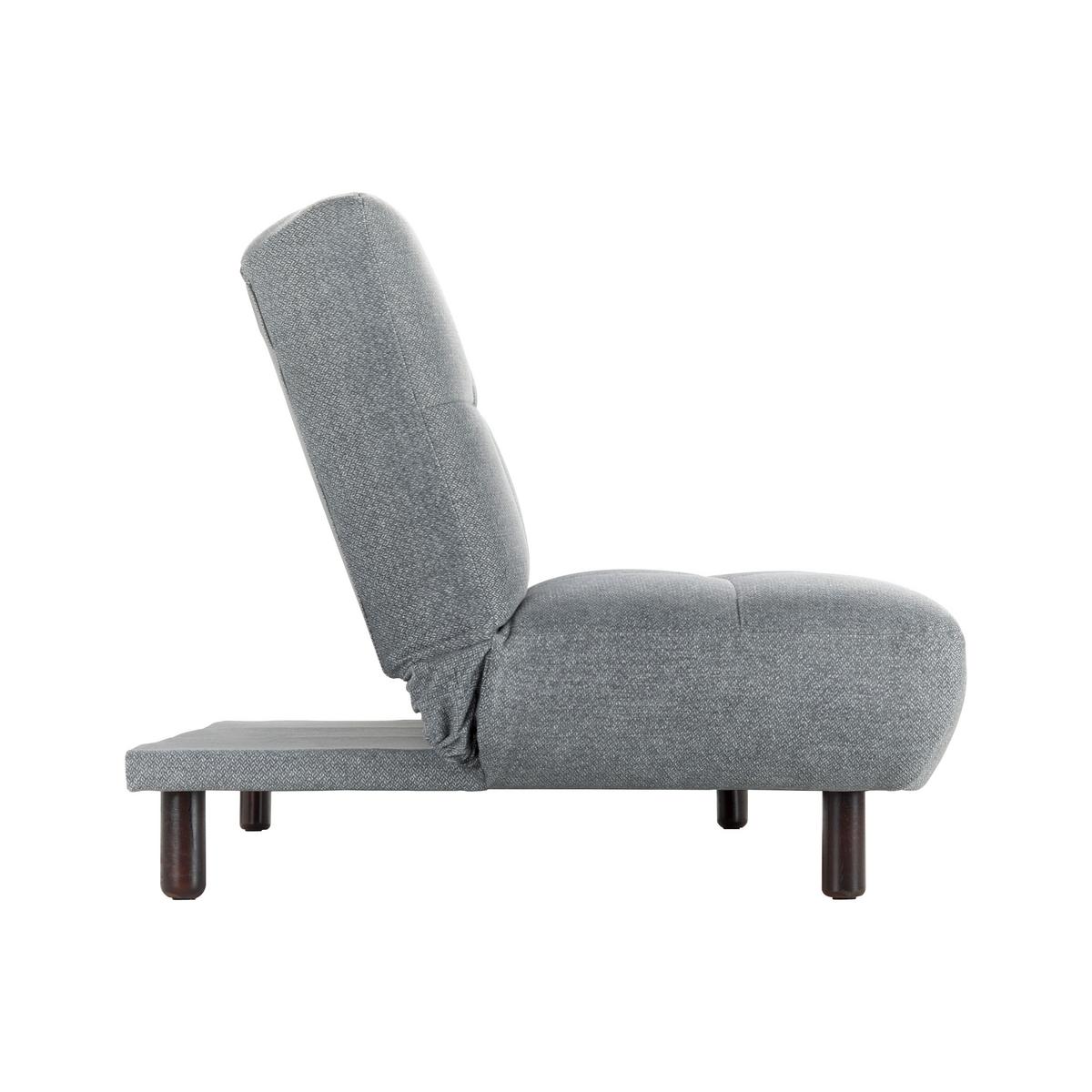 Rozkladacia pohovka Camilla svetlosivá - svetlosivá/tmavohnedá, Modern, drevo/textil (186/90/106cm) - Bessagi Home