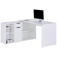 Schreibtisch Mx 195 - Weiß, MODERN, Holzwerkstoff (136,8/135cm)