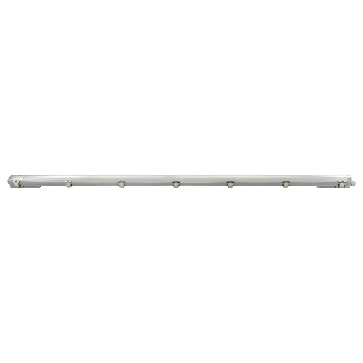 LED-Deckenleuchte L: 156,8 cm, für In- und Outdoor - Grau, Basics, Kunststoff (156,8/6,2/5,2cm)