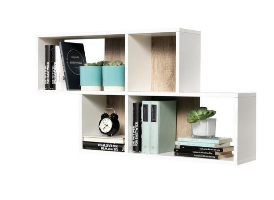 Nástenný Regál Nora - farby dubu/biela, Moderný, kompozitné drevo (100/53/19,5cm) Nástenný Regál Nora - farby dubu/biela, Moderný, kompozitné drevo (100/53/19,5cm)