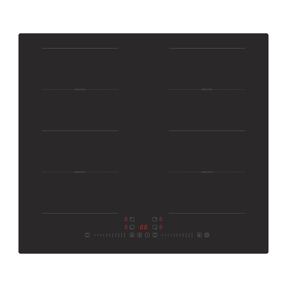 Glaskeramikkochfeld Schwarz B: 59 Cm - Schwarz, Basics, Glas (59/6.2/52cm) - PKM