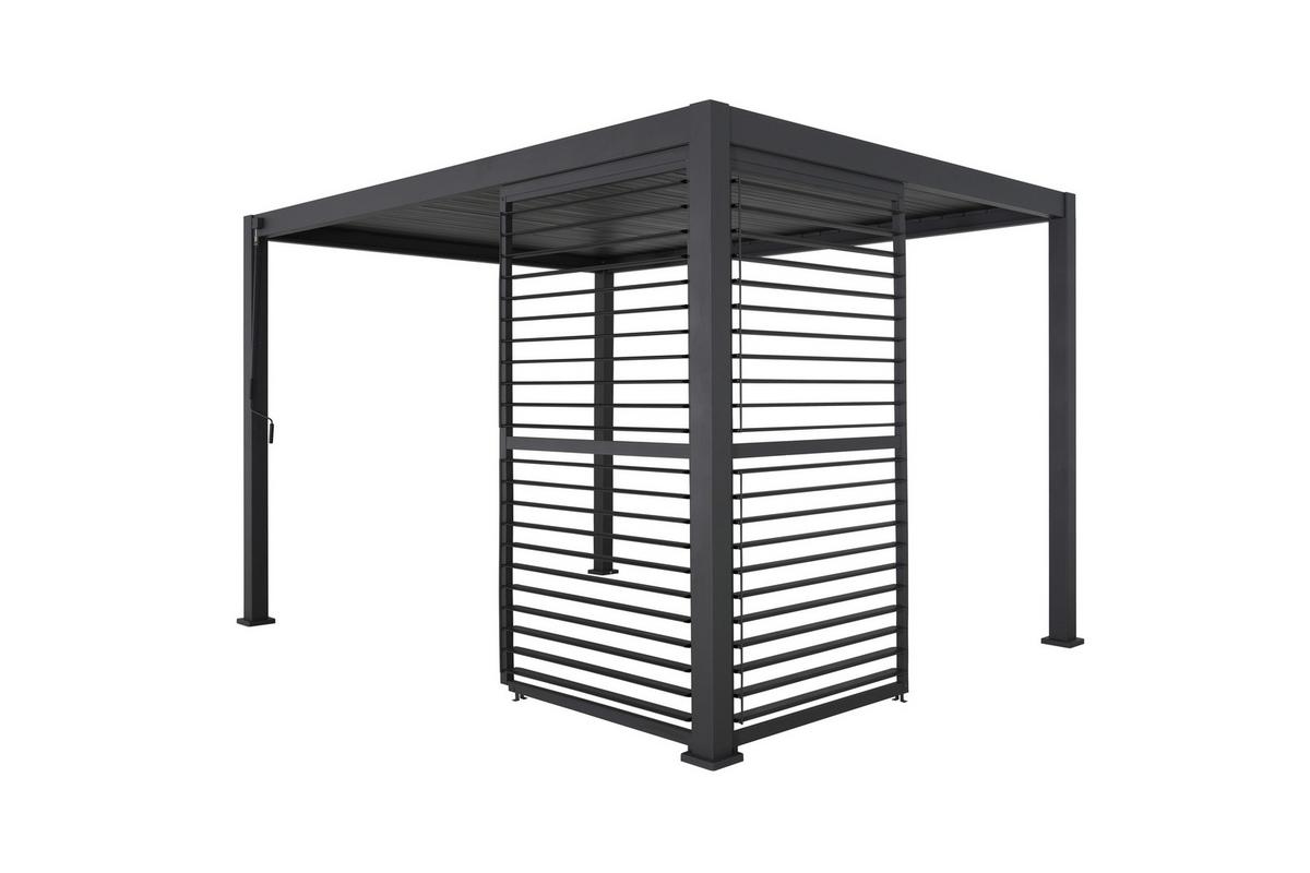 Lamellenteil Deluxe/Classic Anthrazit - verstellbar - Anthrazit, MODERN, Metall (113/240/10cm) - Gardenson
