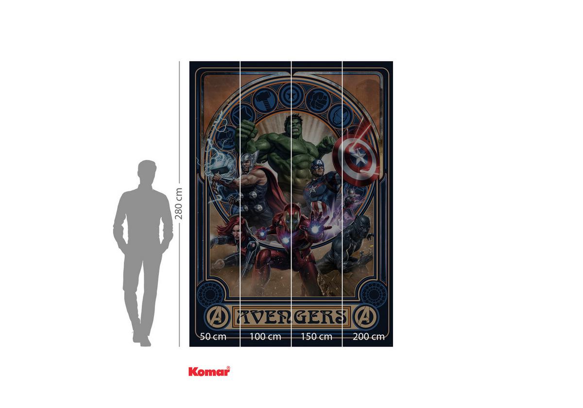 Fototapete Avengers Ornament - Multicolor, Trend, Textil (200/280cm)