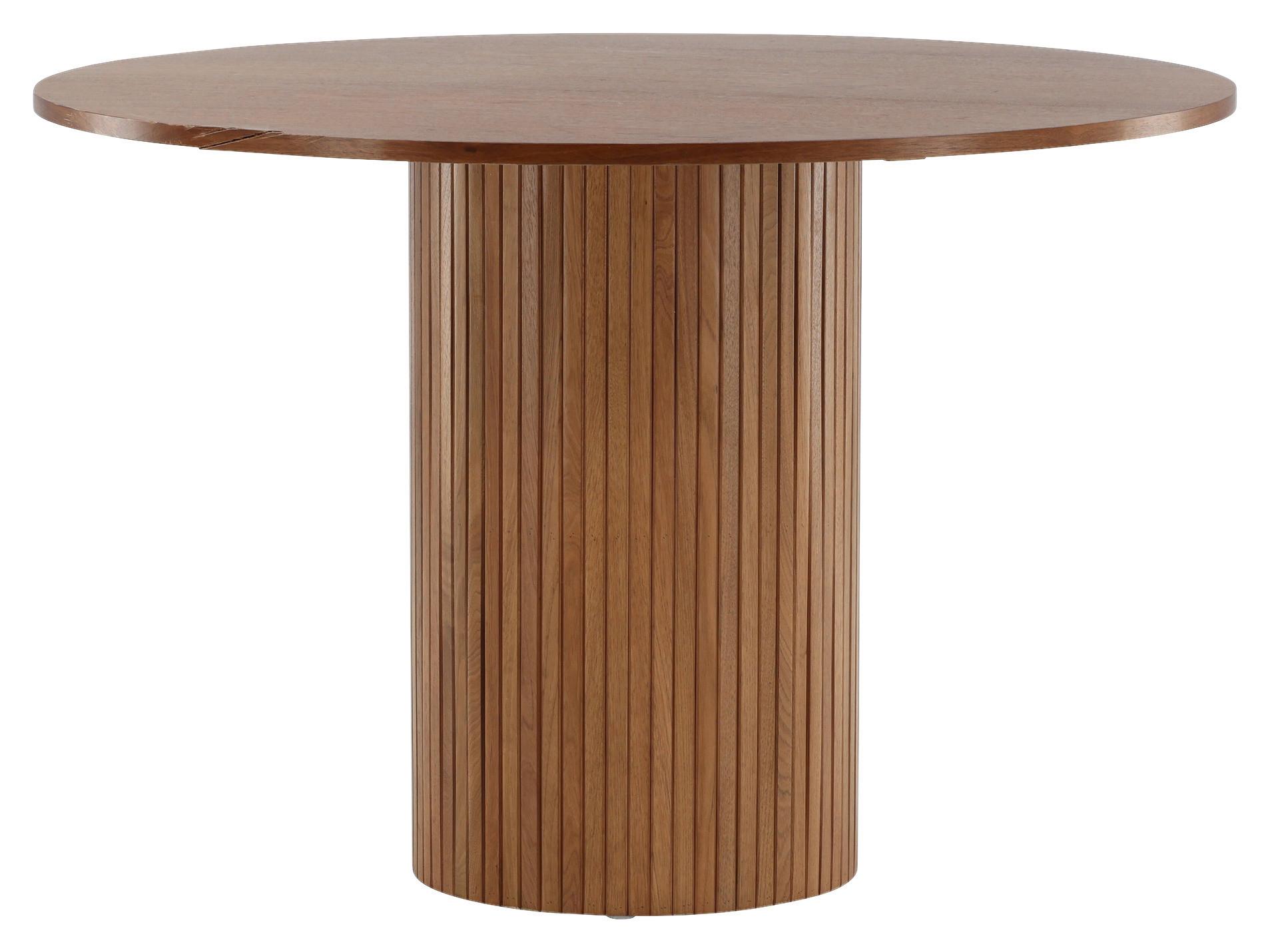 Esstisch Bianca - Walnussfarben, Design, Holzwerkstoff (110/110/75cm) - Livetastic