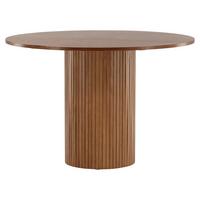 Esstisch Bianca - Walnussfarben, Design, Holzwerkstoff (110/110/75cm) - Livetastic