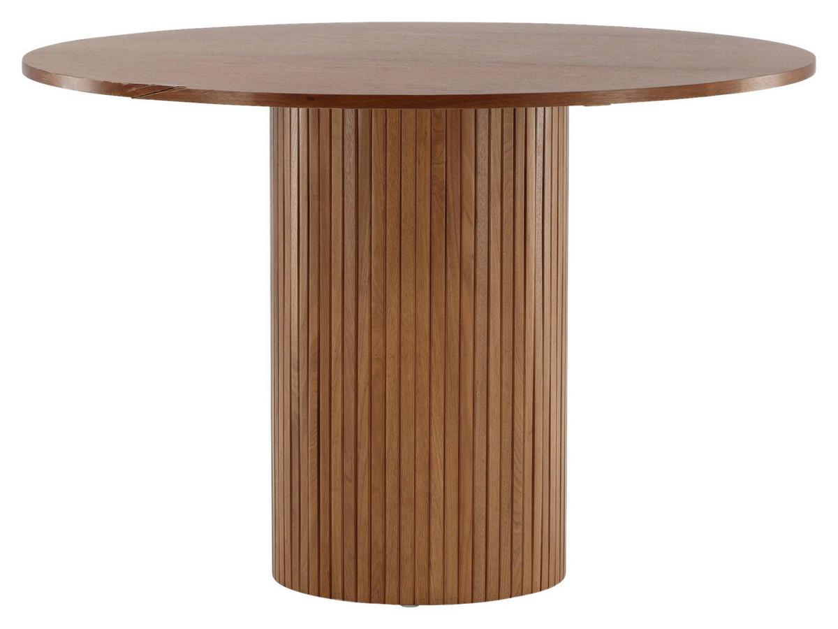 Esstisch Bianca - Walnussfarben, Design, Holzwerkstoff (110/110/75cm) - Livetastic