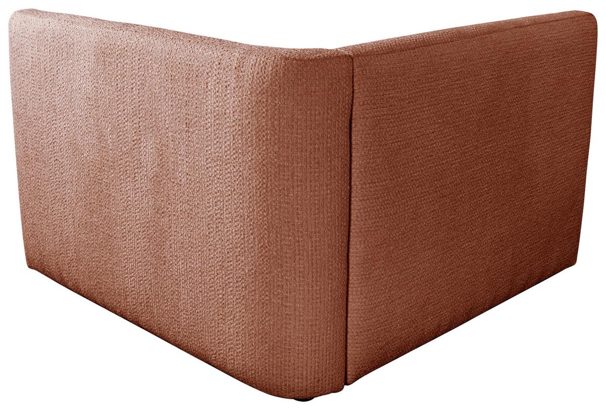 Sofa Zuri Rostfarben/creme, B: 110cm - Rostfarben/Creme, Trend, Textil (110/75/115cm) - Livetastic