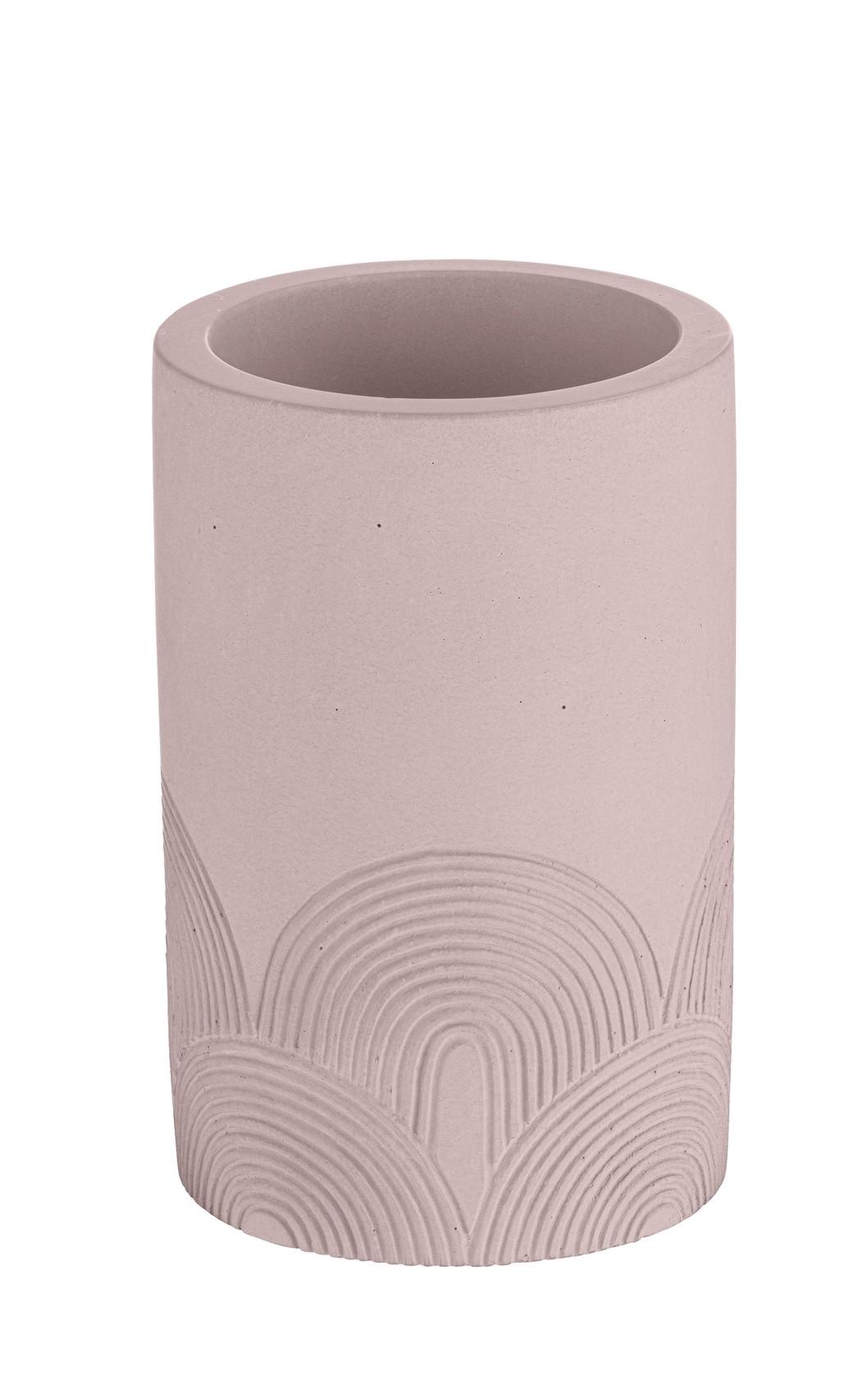 Zahnputzbecher 26133100 - Grau, MODERN, Stein (7/10,5/7cm) - Wenko