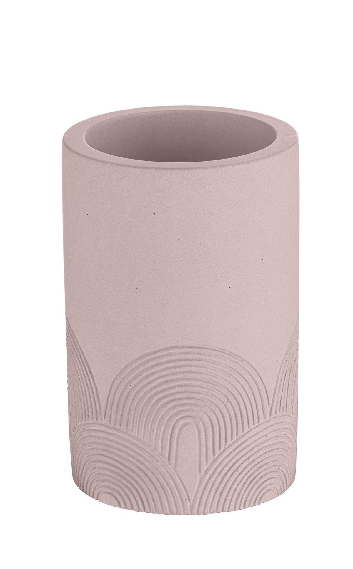 Zahnputzbecher 26133100 - Grau, MODERN, Stein (7/10,5/7cm) - Wenko