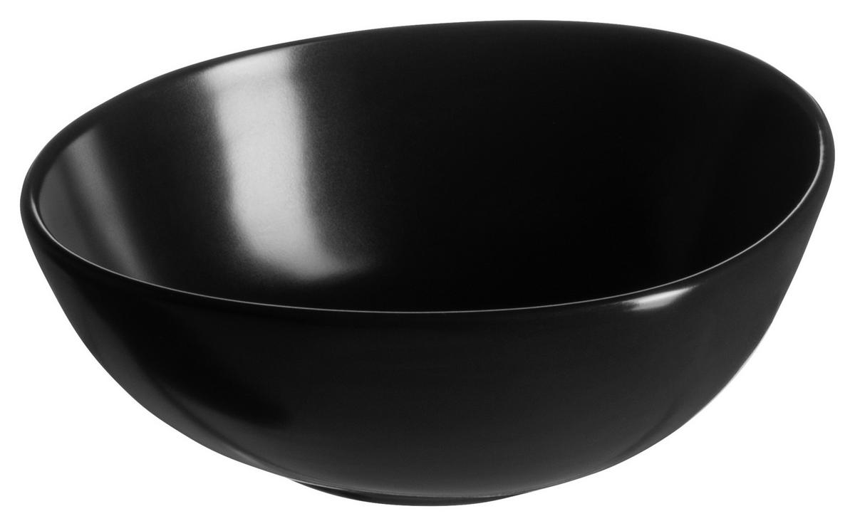 Schüsselset  Keramik Rund Grau/schwarz/weiß 3tlg - Schwarz/Weiß, Basics, Keramik (27/31/29cm) - Mäser