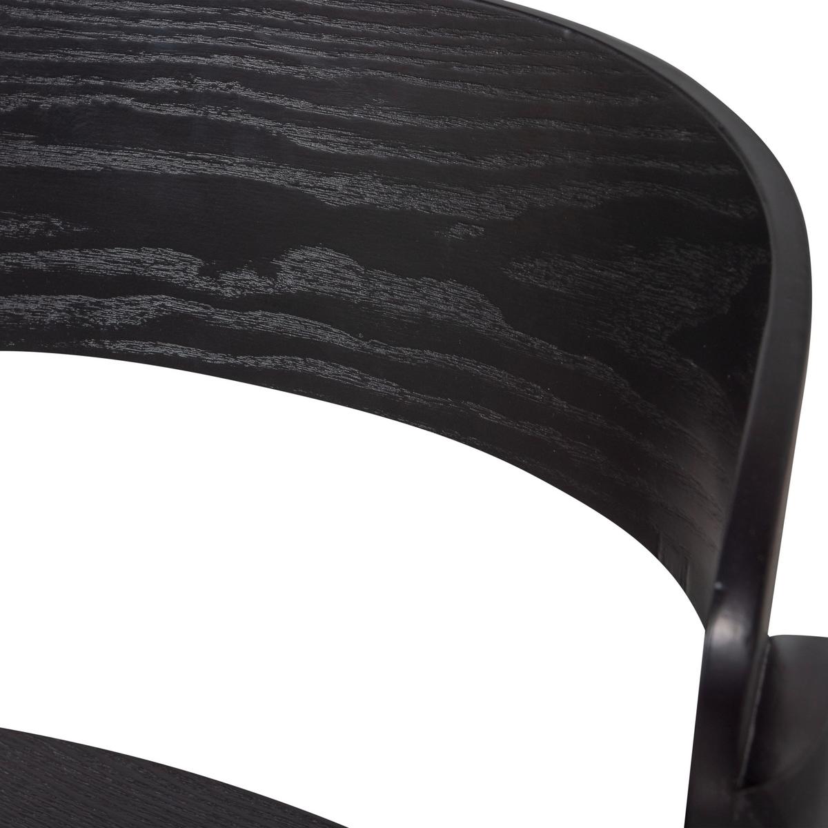 STUHL-SET Cras Schwarz B: 52cm - Schwarz, Design, Holz (52/75/49cm) - Livetastic
