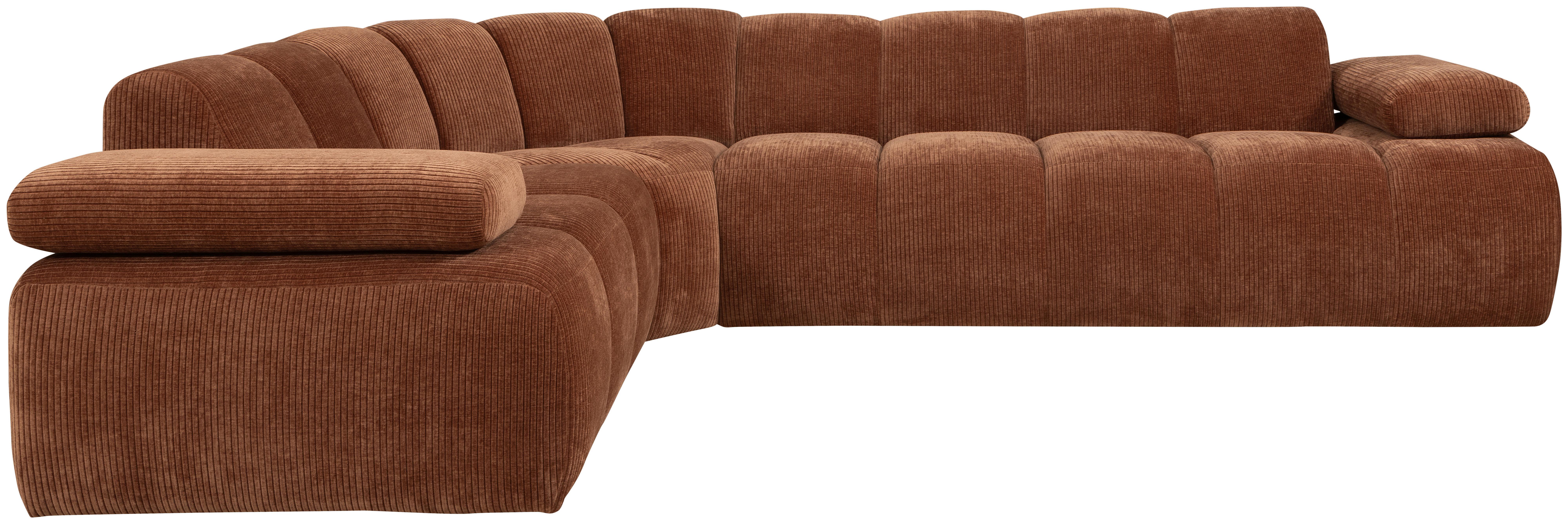 Ecksofa Mojo Rostfarben S: 230x310 Cm - Rostfarben, Design, Textil (230/310cm) - Livetastic