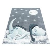 Kinderteppich Dinosaurier Blau Bambi 80x150 Cm - Blau, Trend, Textil (80/150cm) - Ben'n'jen