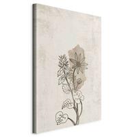 Leinwandbild Nature Grau Beige B: 40 cm - Beige/Grau, Basics, Holzwerkstoff/Textil (40/60/1,2cm) - artgeist