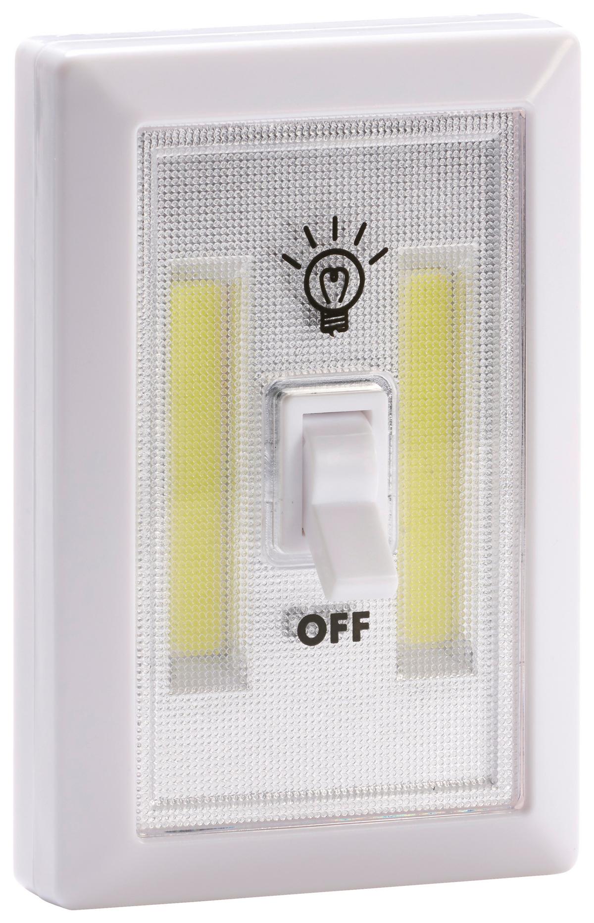 LED-Wandlicht Weiß - Weiß, Basics, Kunststoff (11,5/7,5/3,5cm)